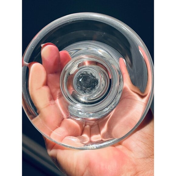 Hand-Blown Art Glass Pedestal Vase|White Swirl Lattice|Murano Style Modern Decor - Picture 8 of 8